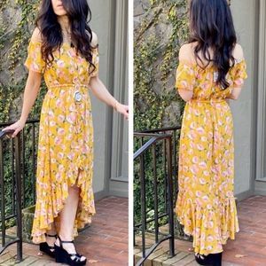 NWT |  BOHO Floral OFF shoulder Dress